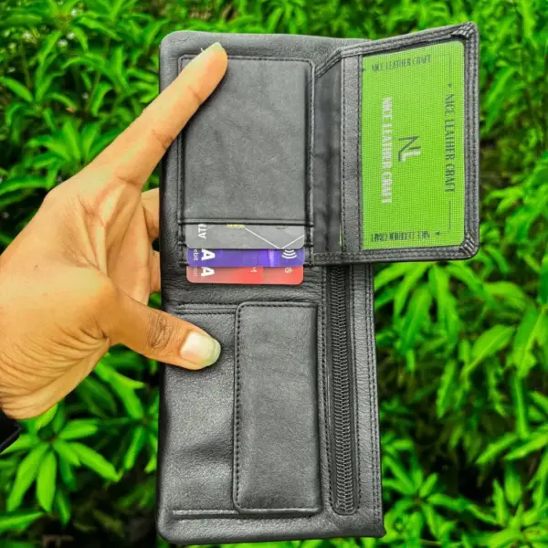 Genuine Cow Leather Wallet - Image 3