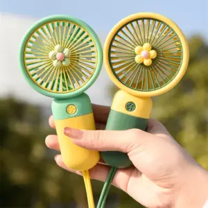 Portable Mini Fan USB Rechargeable Fan Handheld Portable Fan Cooling Fan Cute Cooling Face Fan